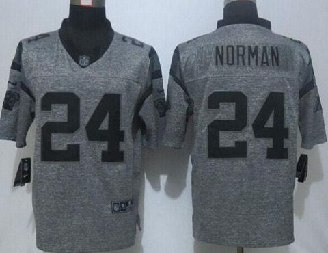Mens Carolina Panthers 24 Josh Norman Nike Gray Gridiron 2015 Nfl Gray Limited Jersey