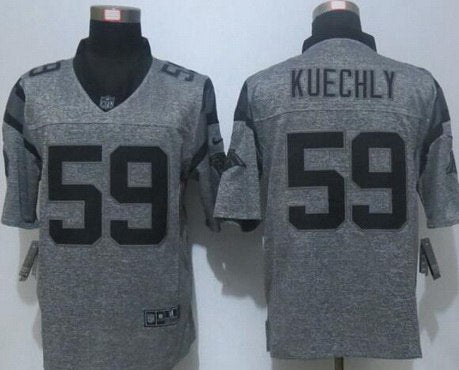 Mens Carolina Panthers 59 Luke Kuechly Nike Gray Gridiron 2015 Nfl Gray Limited Jersey