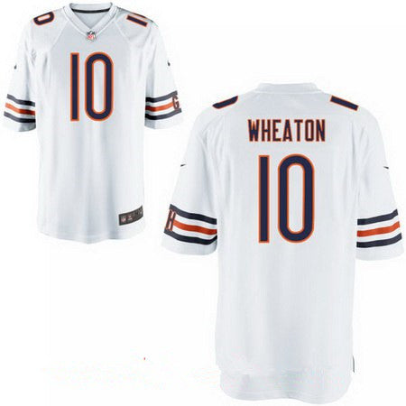 Mens Chicago Bears 10 Markus Wheaton White Road Stitched Nfl Nike Elite Jersey