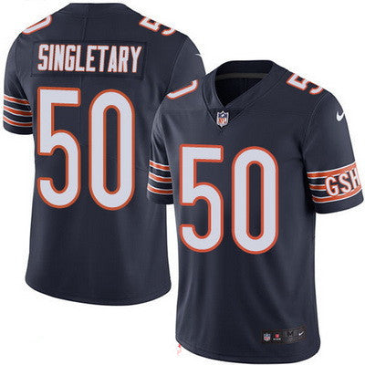 Mens Chicago Bears 50 Mike Singletary Navy Blue 2016 Color Rush Stitched Nfl Nike Limited Jersey