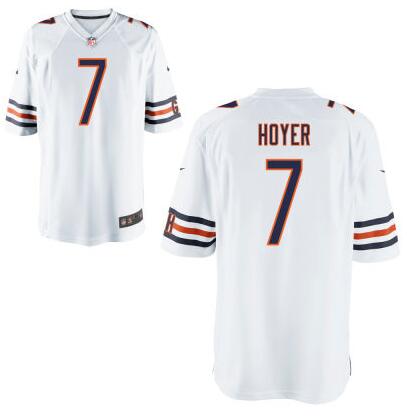 Mens Chicago Bears 7 Brian Hoyer White Road Nfl Nike Elite Jersey
