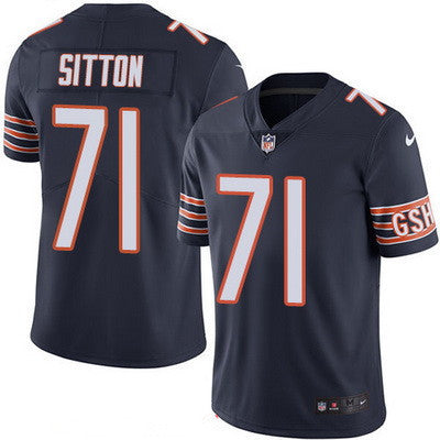 Mens Chicago Bears 71 Josh Sitton Navy Blue 2016 Color Rush Stitched Nfl Nike Limited Jersey
