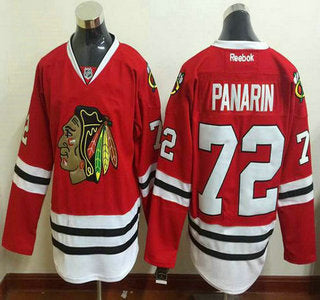 Mens Chicago Blackhawks 72 Artemi Panarin Home Red Reebok Hockey Jersey