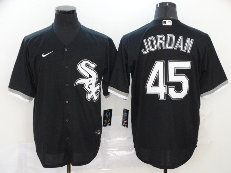 Mens Chicago White Sox 45 Michael Jordan White Stitched Mlb Cool Base Nike Jersey