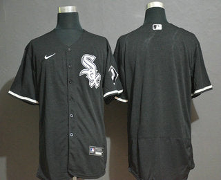 Mens Chicago White Sox Blank Black Stitched Mlb Flex Base Nike Jersey