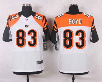 Mens Cincinnati Bengals 83 Tyler Boyd White Road Nfl Nike Elite Jersey
