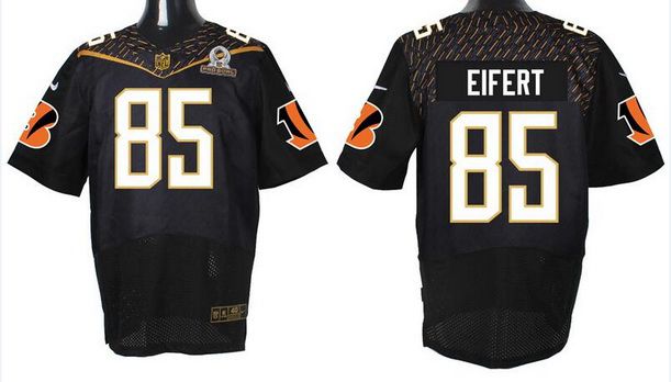 Mens Cincinnati Bengals 85 Tyler Eifert Black 2016 Pro Bowl Nike Elite Jersey