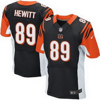 Mens Cincinnati Bengals 89 Ryan Hewitt Black Home Nfl Nike Elite Jersey