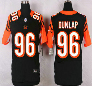 Mens Cincinnati Bengals 96 Carlos Dunlap Black Team Color Nfl Nike Elite Jersey