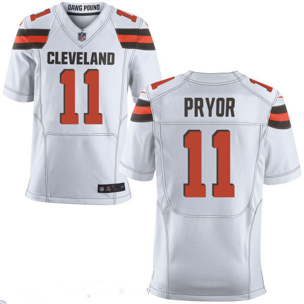 Mens Cleveland Browns 11 Terrelle Pryor White Road Stitched Nfl Nike Elite Jersey