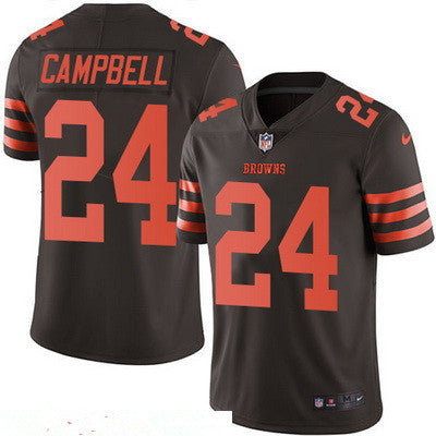 Mens Cleveland Browns 24 Ibraheim Campbell Brown 2016 Color Rush Stitched Nfl Nike Limited Jersey