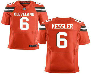 Mens Cleveland Browns 6 Cody Kessler Orange Alternate Stitched Nfl New Elite Jersey