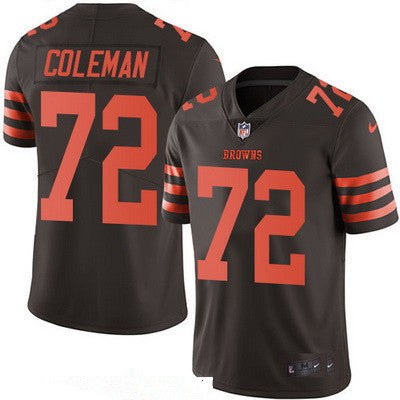 Mens Cleveland Browns 72 Shon Coleman Brown 2016 Color Rush Stitched Nfl Nike Limited Jersey