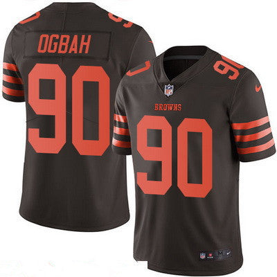 Mens Cleveland Browns 90 Emmanuel Ogbah Brown 2016 Color Rush Stitched Nfl Nike Limited Jersey