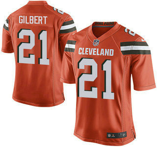 Mens Cleveland Browns Brown 21 Justin Gilbert Orange Alternate 2015 Nfl Nike Elite Jersey