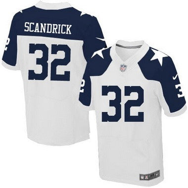 Mens Dallas Cowboys 32 Orlando Scandrick White Thanksgiving Alternate Nfl Nike Elite Jersey