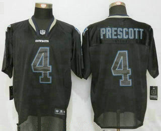 Mens Dallas Cowboys 4 Dak Prescott Lights Out Black Nfl Nike Elite Jersey