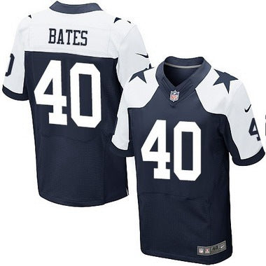 Mens Dallas Cowboys 40 Bill Bates Navy Blue Thanksgiving Retired Player Nfl Nike Elite Jersey