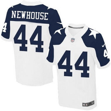 Mens Dallas Cowboys 44 Robert Newhouse White Thanksgiving Retired Player Nfl Nike Elite Jersey