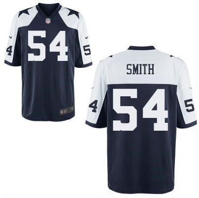 Mens Dallas Cowboys 54 Jaylon Smith Navy Blue Thanksgiving Alternate Stitched Nfl Nike Elite Jersey