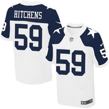 Mens Dallas Cowboys 59 Anthony Hitchens White Thanksgiving Alternate Nfl Nike Elite Jersey