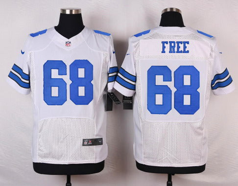 Mens Dallas Cowboys 68 Doug Free White Road Nfl Nike Elite Jersey
