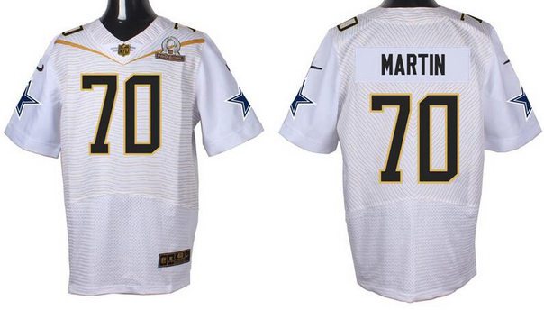 Mens Dallas Cowboys 70 Zack Martin White 2016 Pro Bowl Nike Elite Jersey