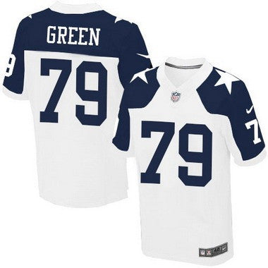 Mens Dallas Cowboys 79 Chaz Green White Thanksgiving Alternate Nfl Nike Elite Jersey