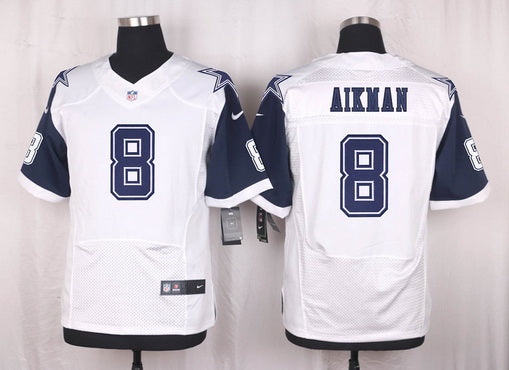 Mens Dallas Cowboys 8 Troy Aikman Nike White Color Rush 2015 Nfl Elite Jersey