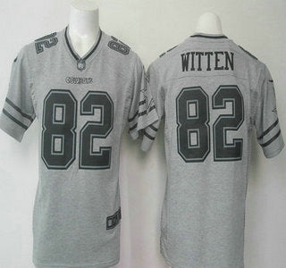 Mens Dallas Cowboys 82 Jason Witten Nike Gray Gridiron 2015 Nfl Gray Limited Jersey