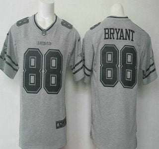 Mens Dallas Cowboys 88 Dez Bryant Nike Gray Gridiron 2015 Nfl Gray Limited Jersey