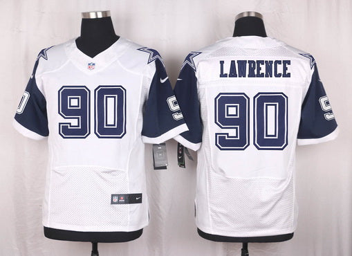 Mens Dallas Cowboys 90 Demarcus Lawrence Nike White Color Rush 2015 Nfl Elite Jersey