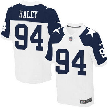 Mens Dallas Cowboys 94 Charles Haley White Thanksgiving Retired Player Nfl Nike Elite Jersey