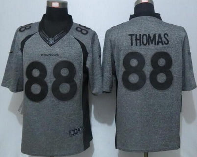 Mens Denver Broncos 88 Demaryius Thomas Nike Gray Gridiron 2015 Nfl Gray Limited Jersey