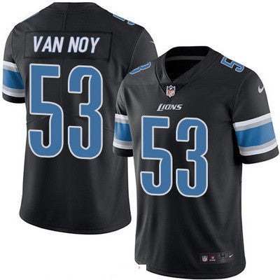 Mens Detroit Lions 53 Kyle Van Noy Black 2016 Color Rush Stitched Nfl Nike Limited Jersey