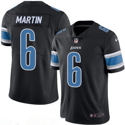 Mens Detroit Lions 6 Sam Martin Black 2016 Color Rush Stitched Nfl Nike Limited Jersey