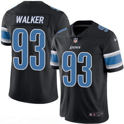 Mens Detroit Lions 93 Tyrunn Walker Black 2016 Color Rush Stitched Nfl Nike Limited Jersey