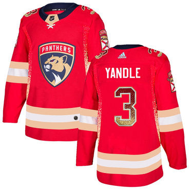 Mens Florida Panthers 3 Keith Yandle Red Drift Fashion Adidas Jersey