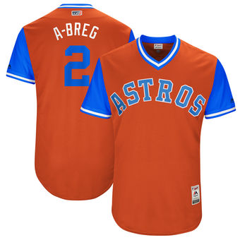 Mens Houston Astros Alex Bregman A breg Majestic Orange 2017 Players Weekend Authentic Jersey