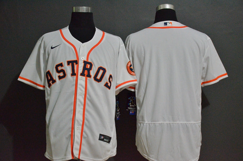 Mens Houston Astros Blank White Stitched Mlb Flex Base Nike Jersey
