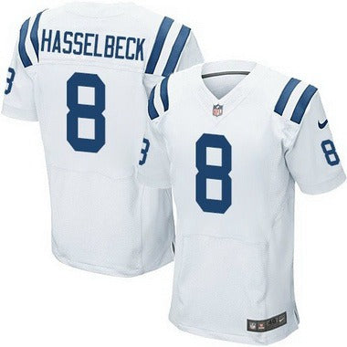Mens Indianapolis Colts 8 Matt Hasselbeck White Road Nfl Nike Elite Jersey