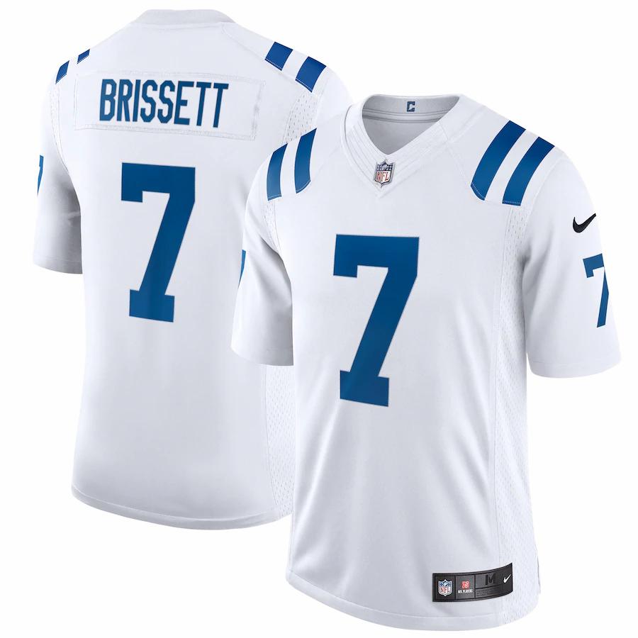 Mens Indianapolis Colts Jacoby Brissett Nike White Vapor Limited Jersey