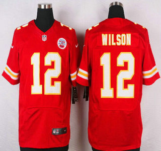 Mens Kansas City Chiefs 12 Albert Wilson Red Team Color Nfl Nike Elite Jersey