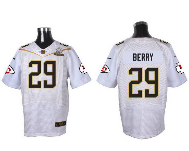 Mens Kansas City Chiefs 29 Eric Berry White 2016 Pro Bowl Nike Elite Jersey