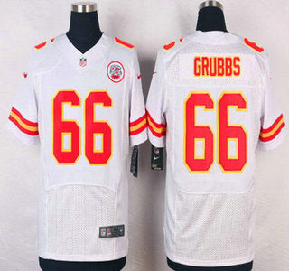 Mens Kansas City Chiefs 66 Ben Grubbs White Road Nfl Nike Elite Jersey