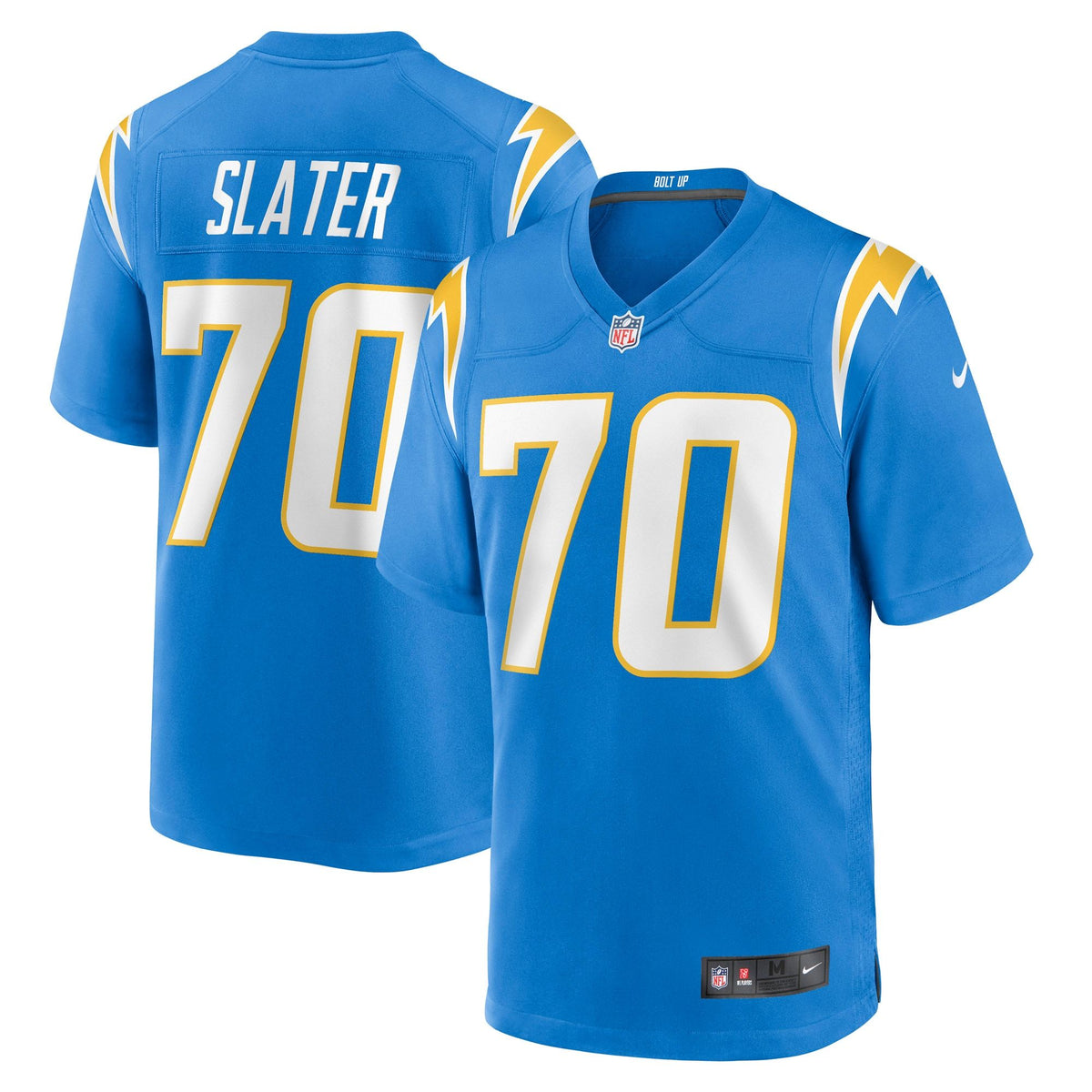 Mens Los Angeles Chargers Rashawn Slater Powder Blue 2021 Nfl Draft First Round Pick Game Jersey Gift For Los Angeles Chargers Fans