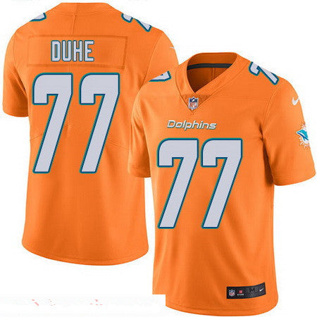 Mens Miami Dolphins 77 Adam Joseph Duhe Retired Orange 2016 Color Rush Stitched Nfl Nike Limited Jersey