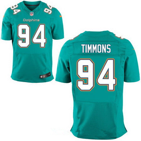 Mens Miami Dolphins 94 Lawrence Timmons Green Team Color Stitched Nfl Nike Elite Jersey