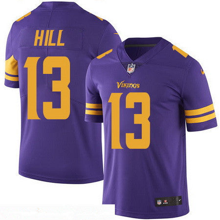 Mens Minnesota Vikings 13 Shaun Hill Purple 2016 Color Rush Stitched Nfl Nike Limited Jersey