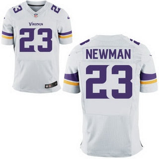 Mens Minnesota Vikings 23 Terence Newman White Road Nfl Nike Elite Jersey